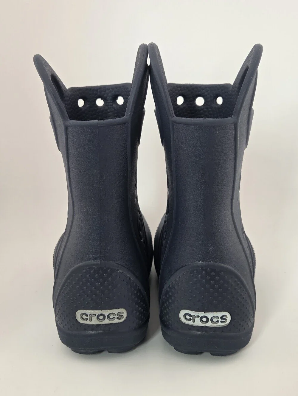 Crocs Youth Handle It Rain Boots Childrens Size C9 Navy Blue Waterproof Shoes